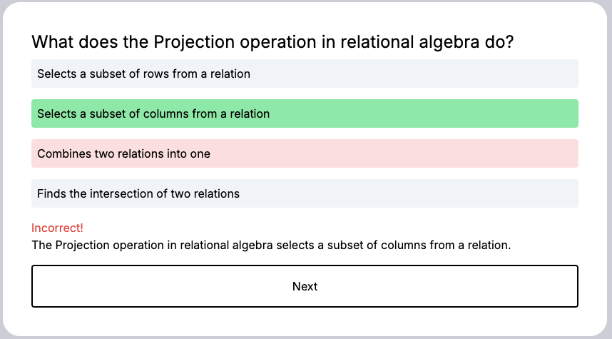 Incorrect Answer Example